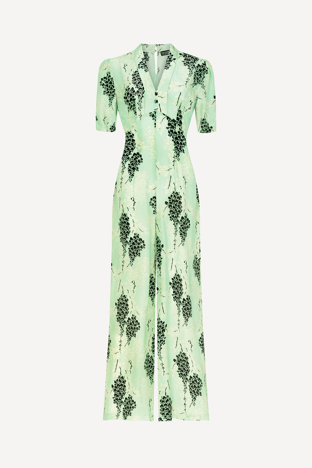 Mabel jumpsuit in aqua Wisteria
