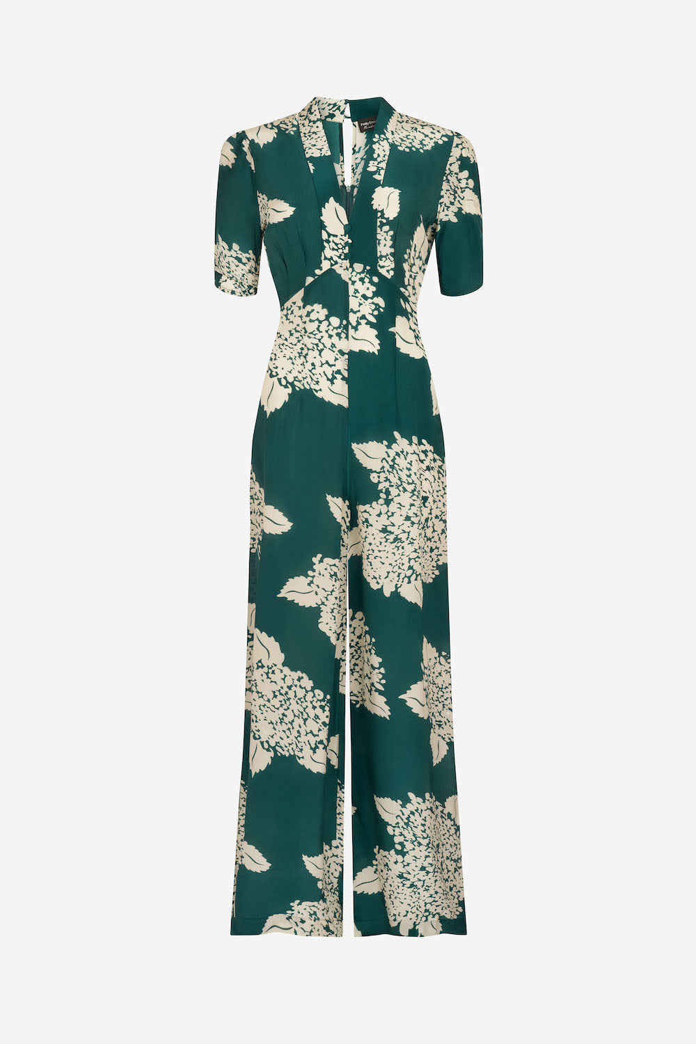 Mabel jumpsuit in teal Hydrangea