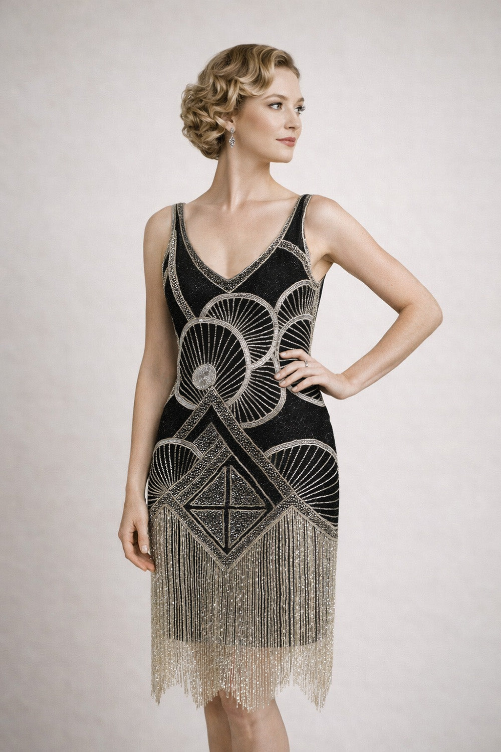 Josephine dress in silver