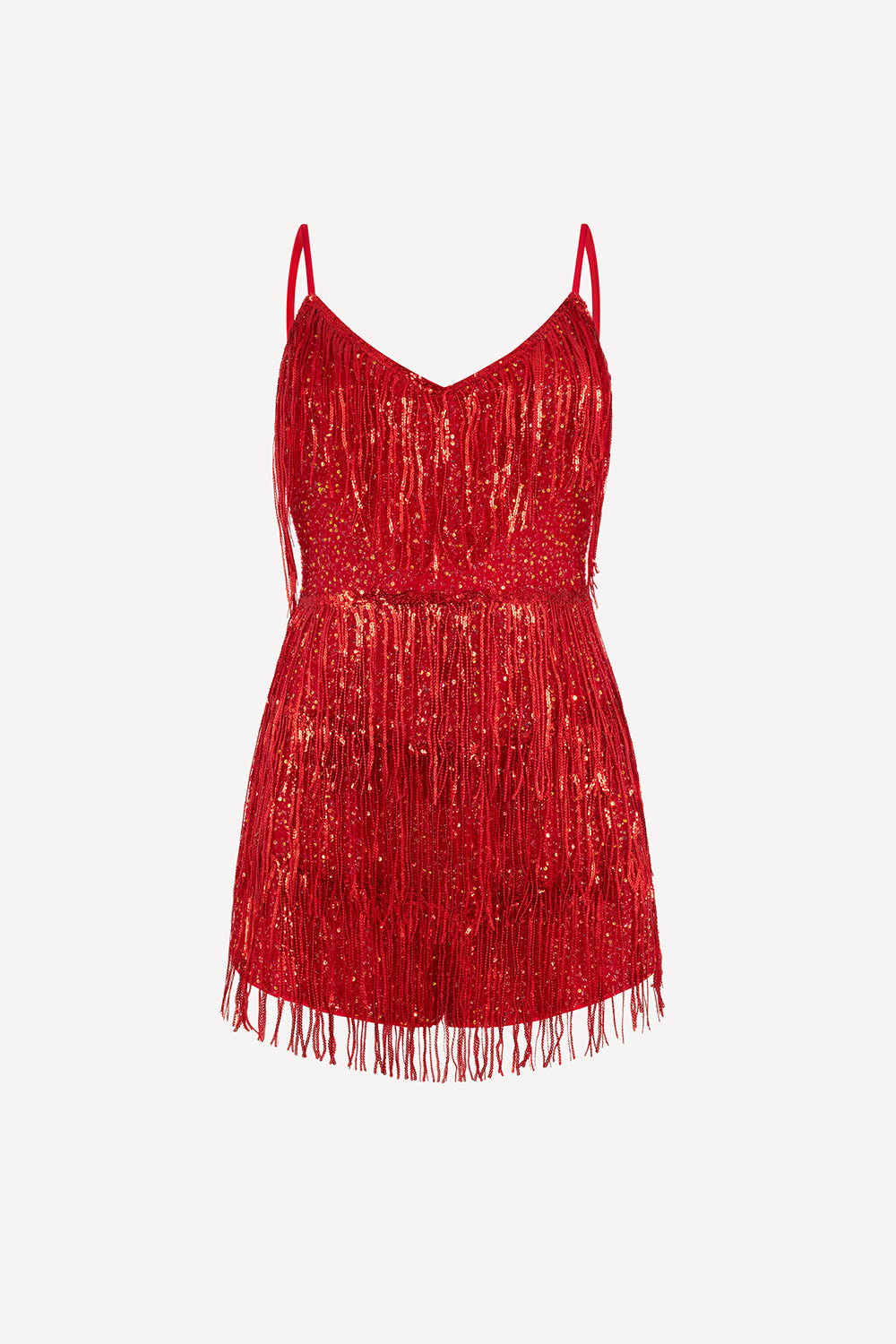 Bon Bon playsuit in fire red