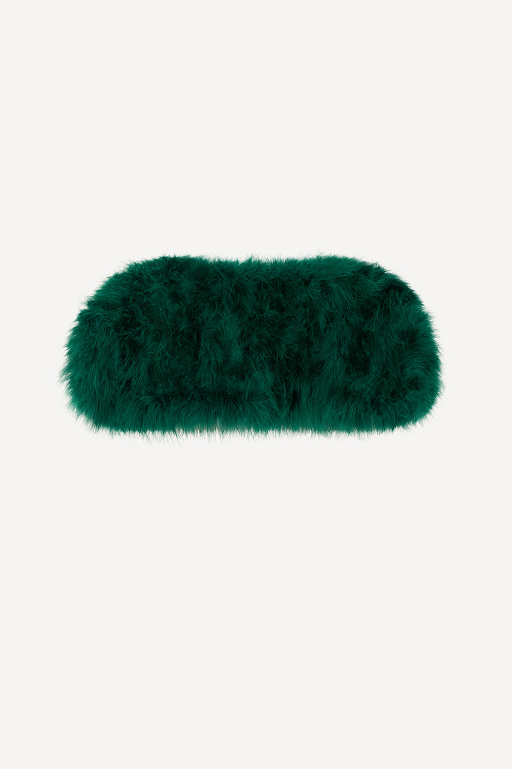 Feather bolero jacket in green