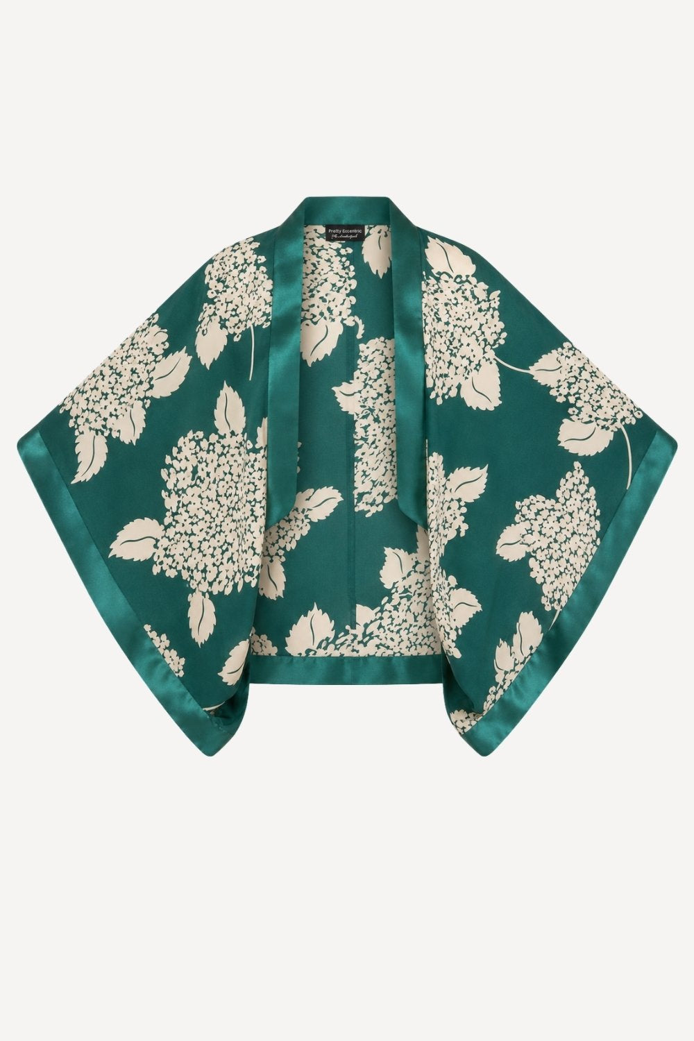 Kimono in teal Hydrangea