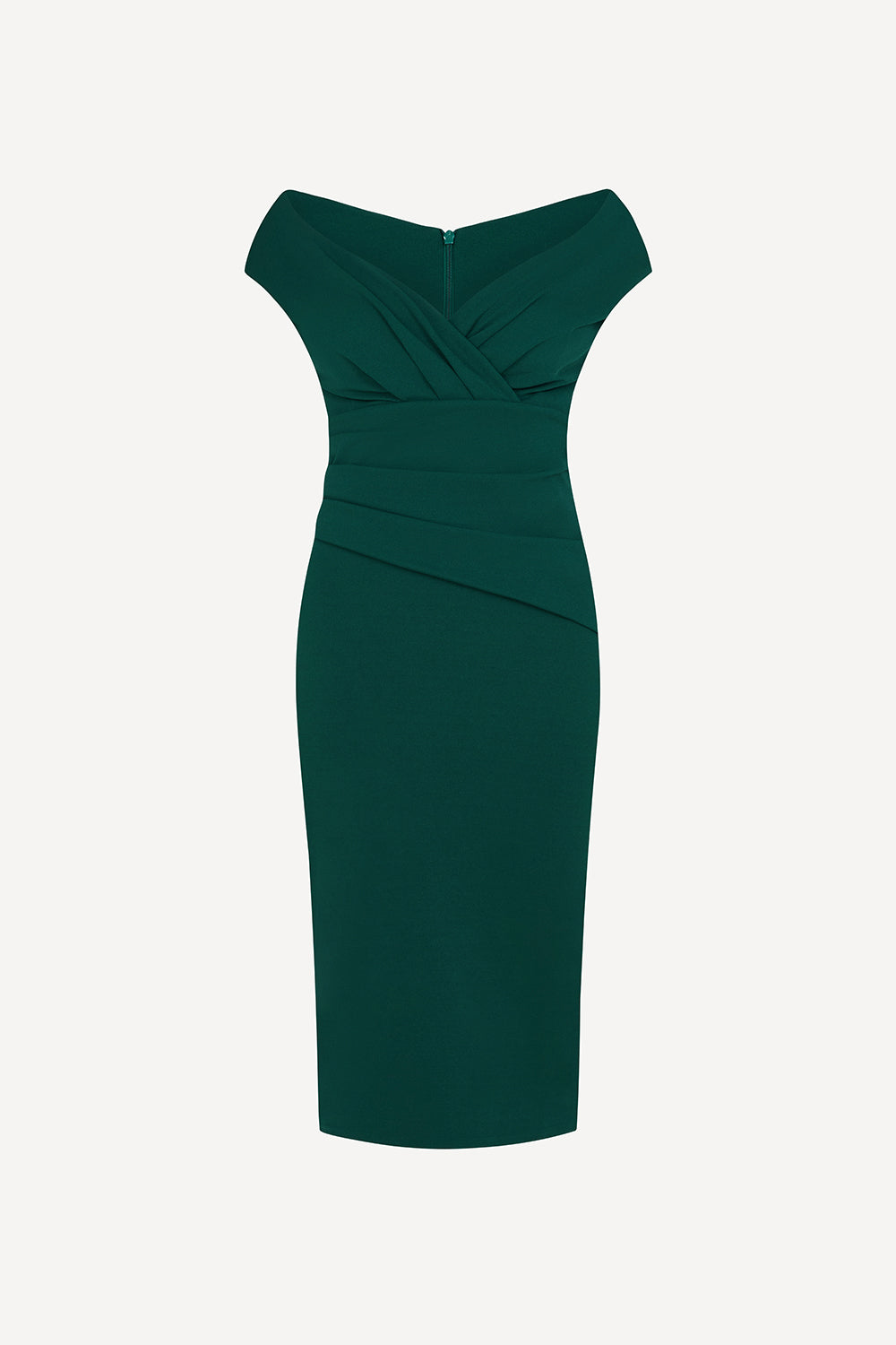Magic wiggle dress in green