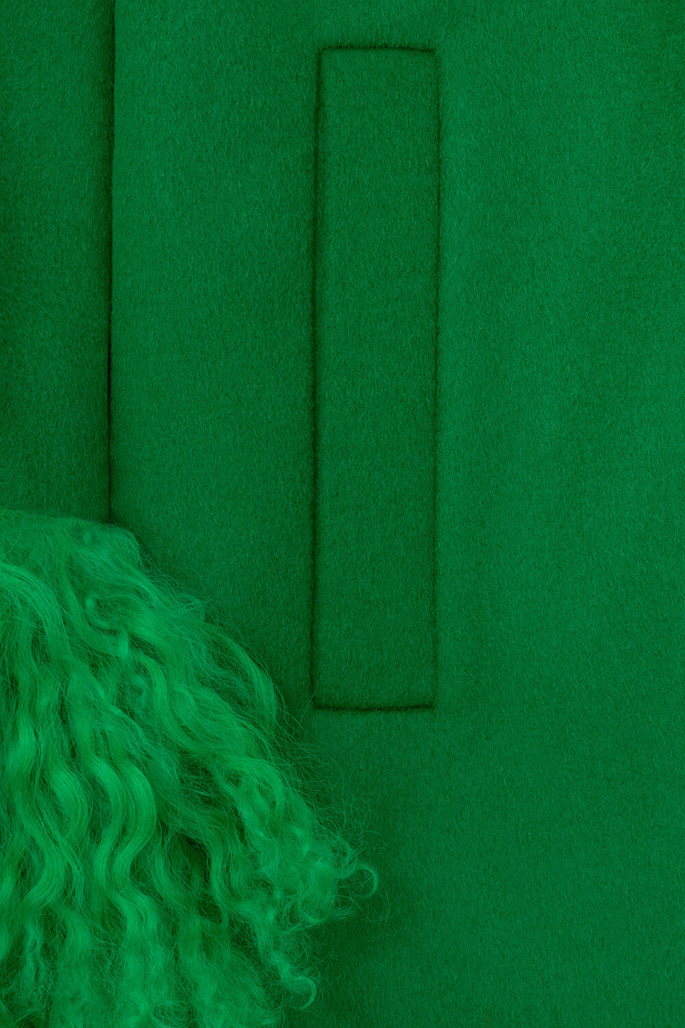 Million dollar baby wool cashmere coat in green