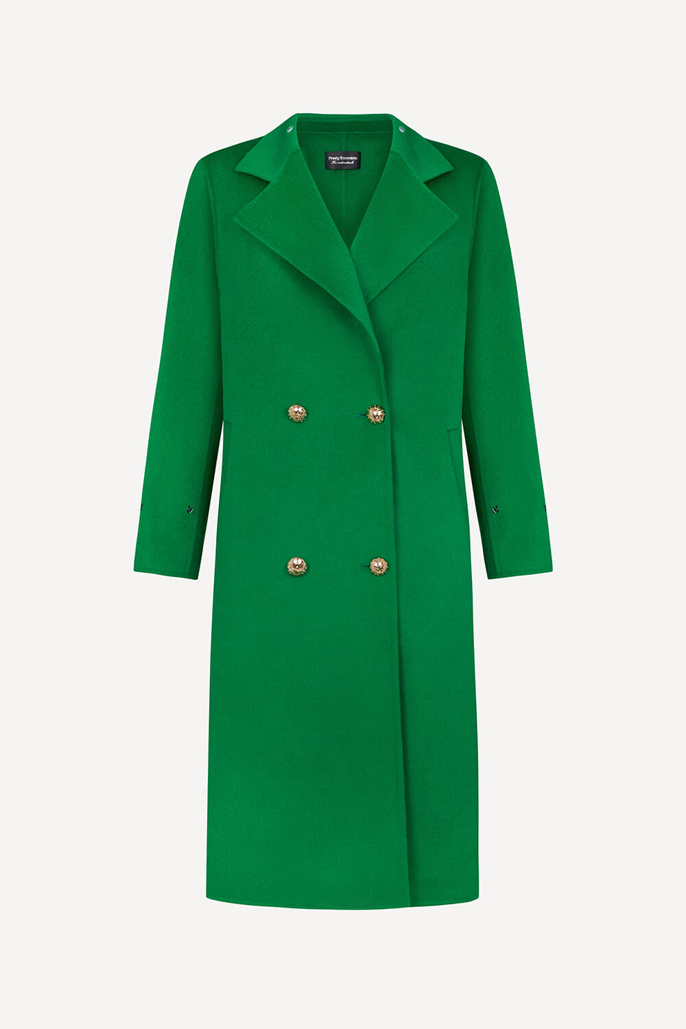 Million dollar baby wool cashmere coat in green