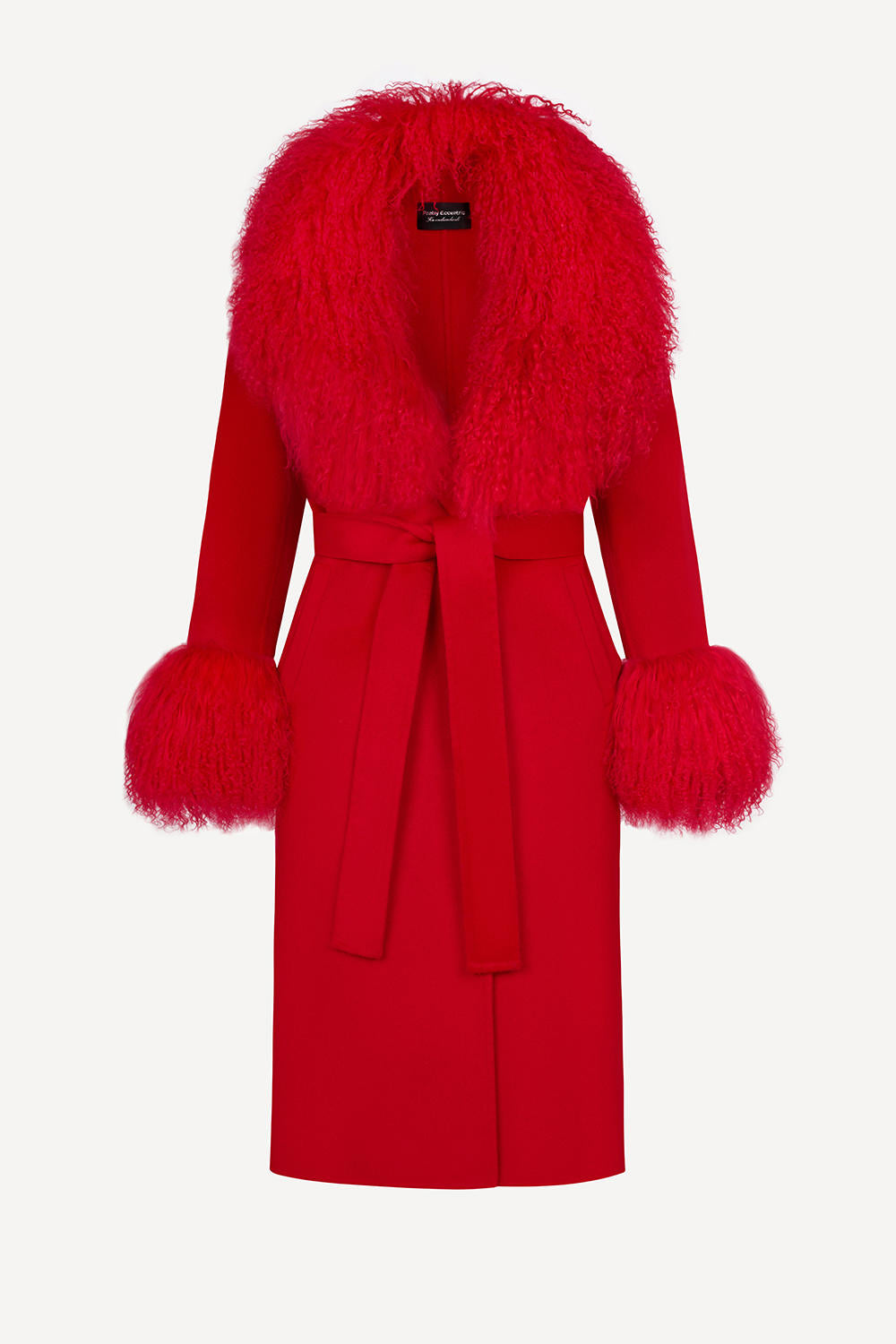 Million dollar baby coat in red