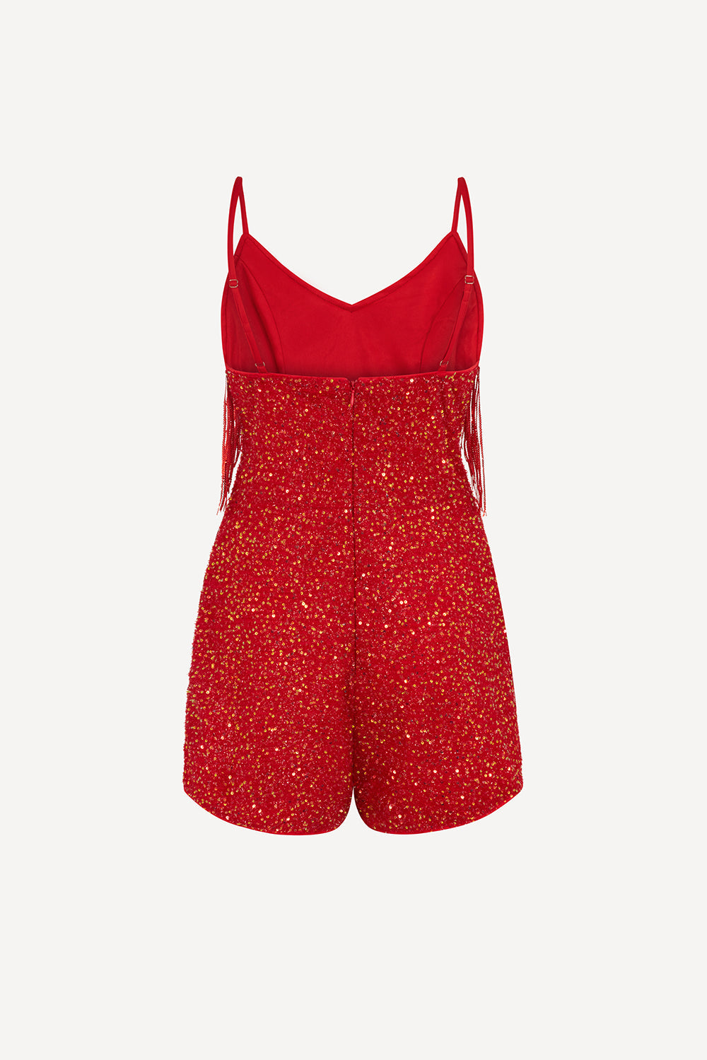 Bon Bon playsuit in fire red