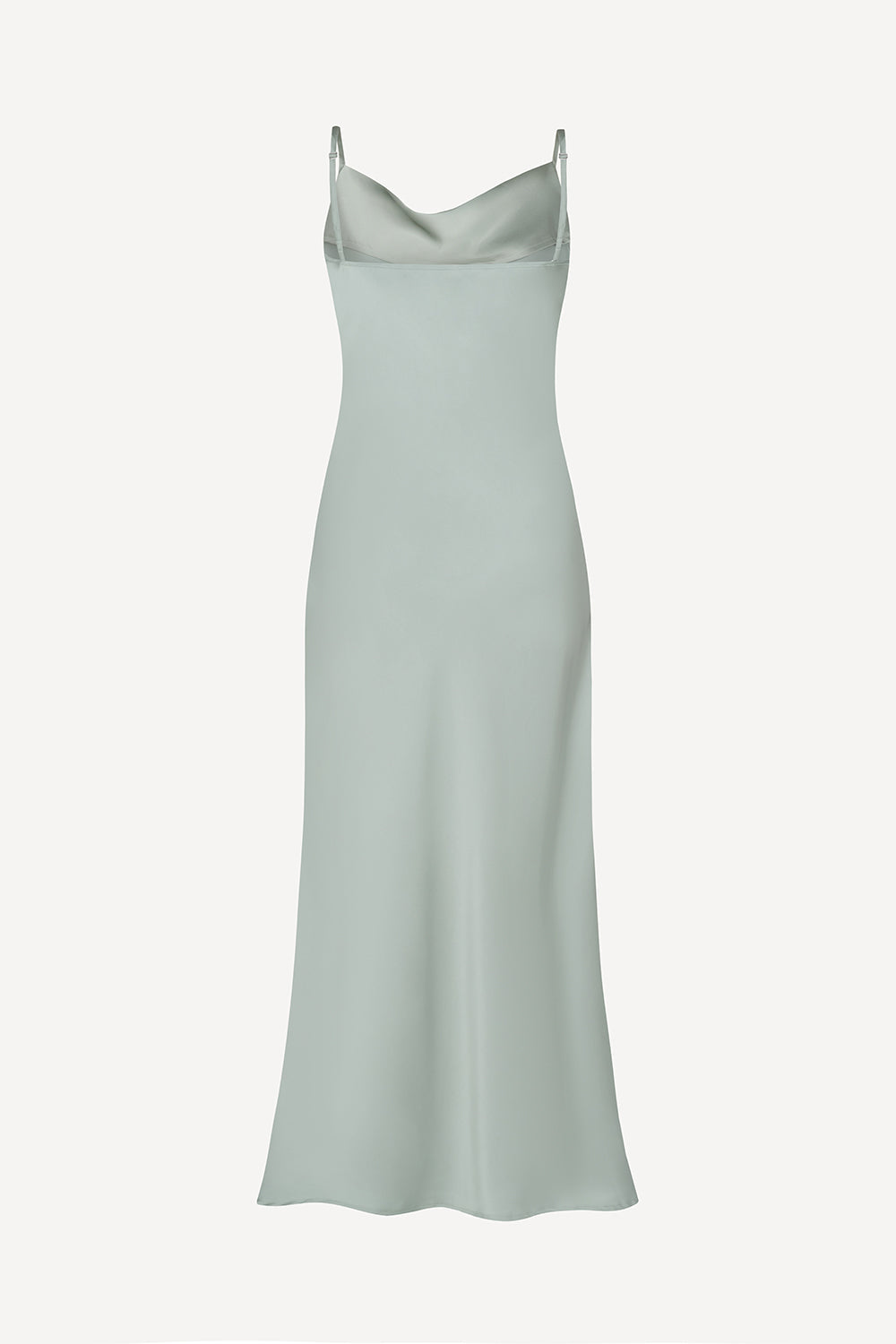 Aurelia sage satin slip dress