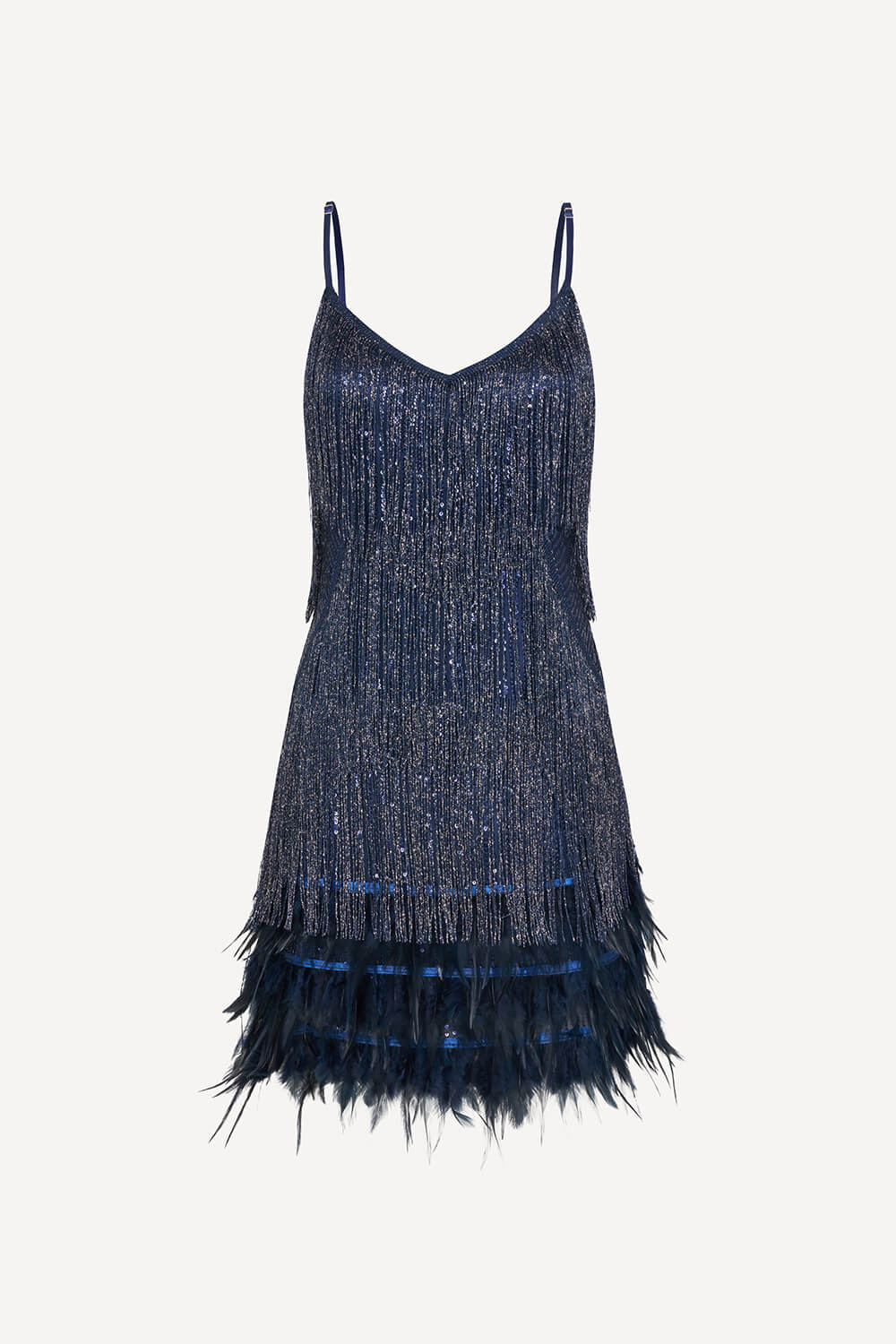 Hundred Watt tassel dress in navy