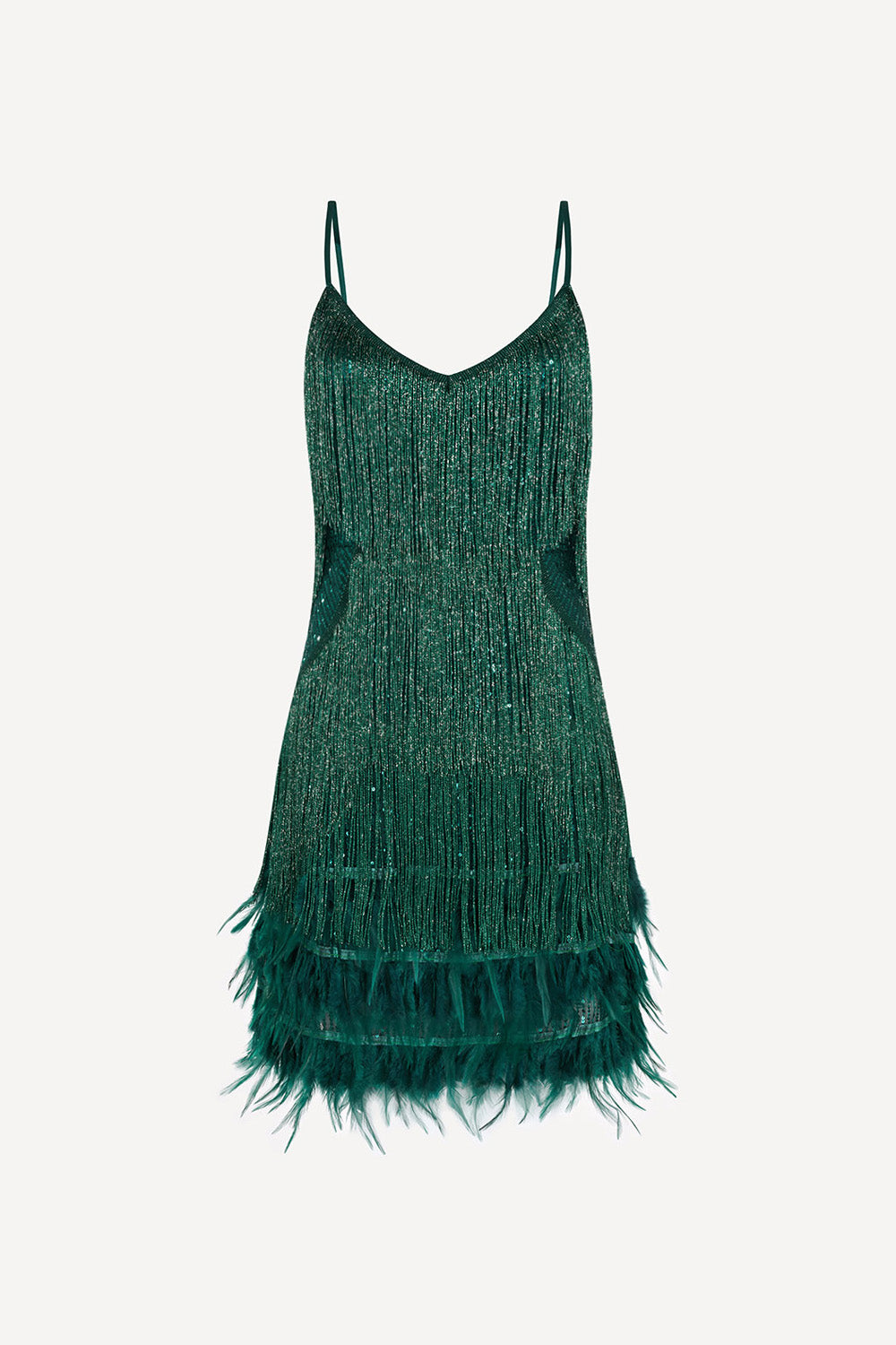Hundred Watt tassel dress in green