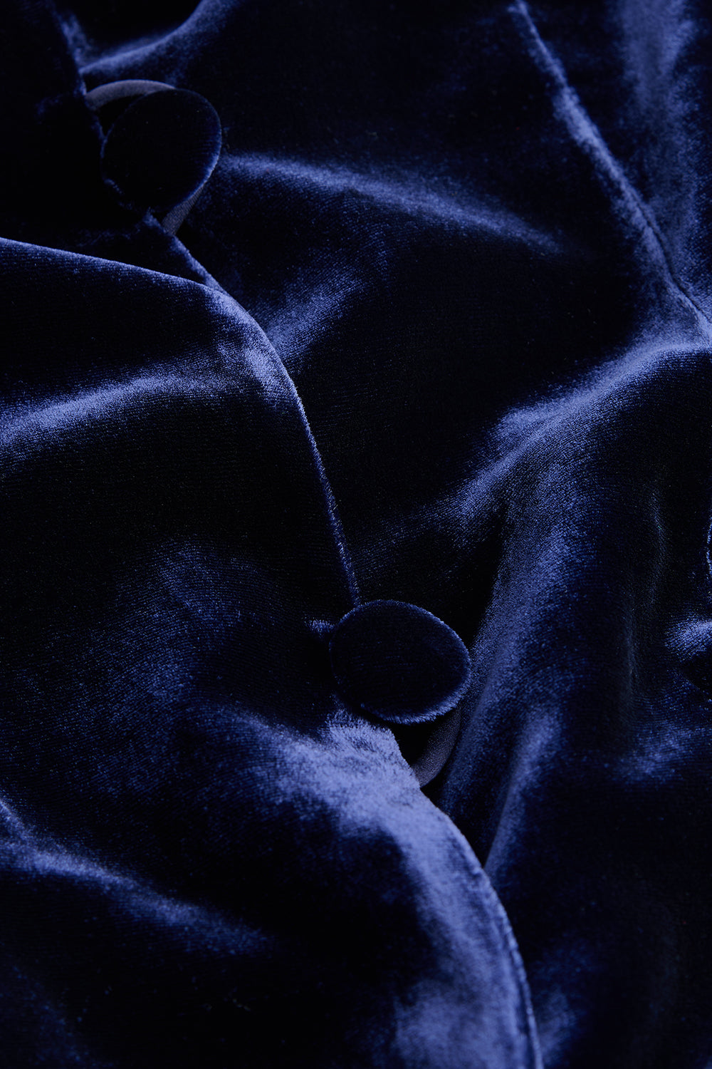 Close-up of dark blue fabric texture