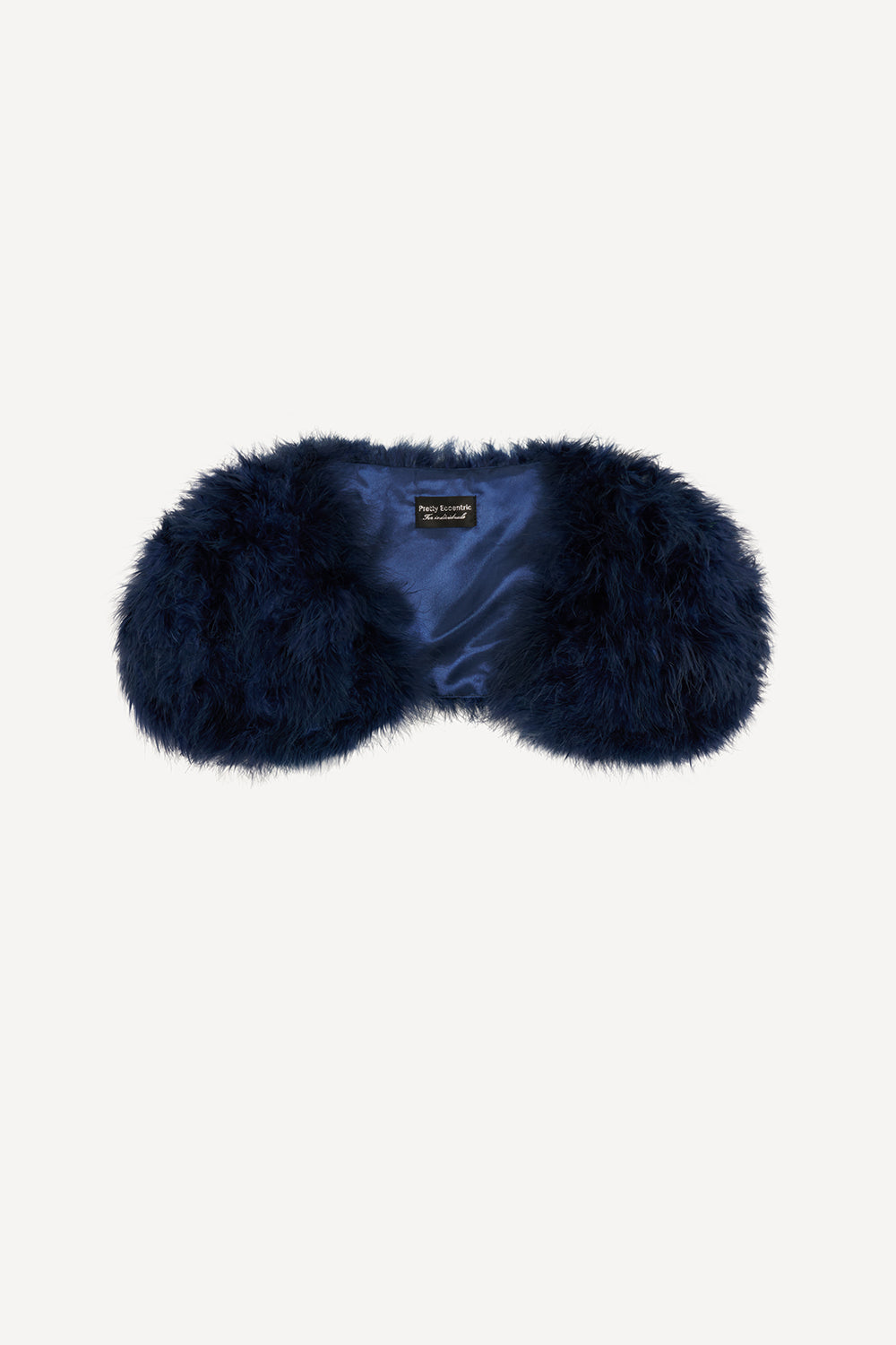 Feather bolero in navy