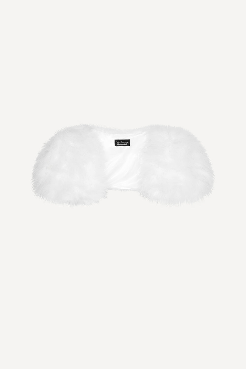 Feather bolero jacket in white
