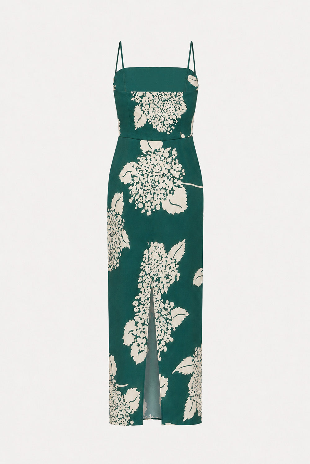 Maxi slip slip dress in Hydrangea