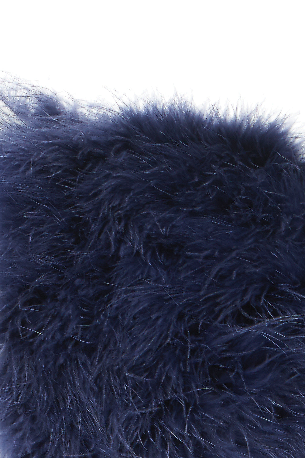Feather bolero in navy