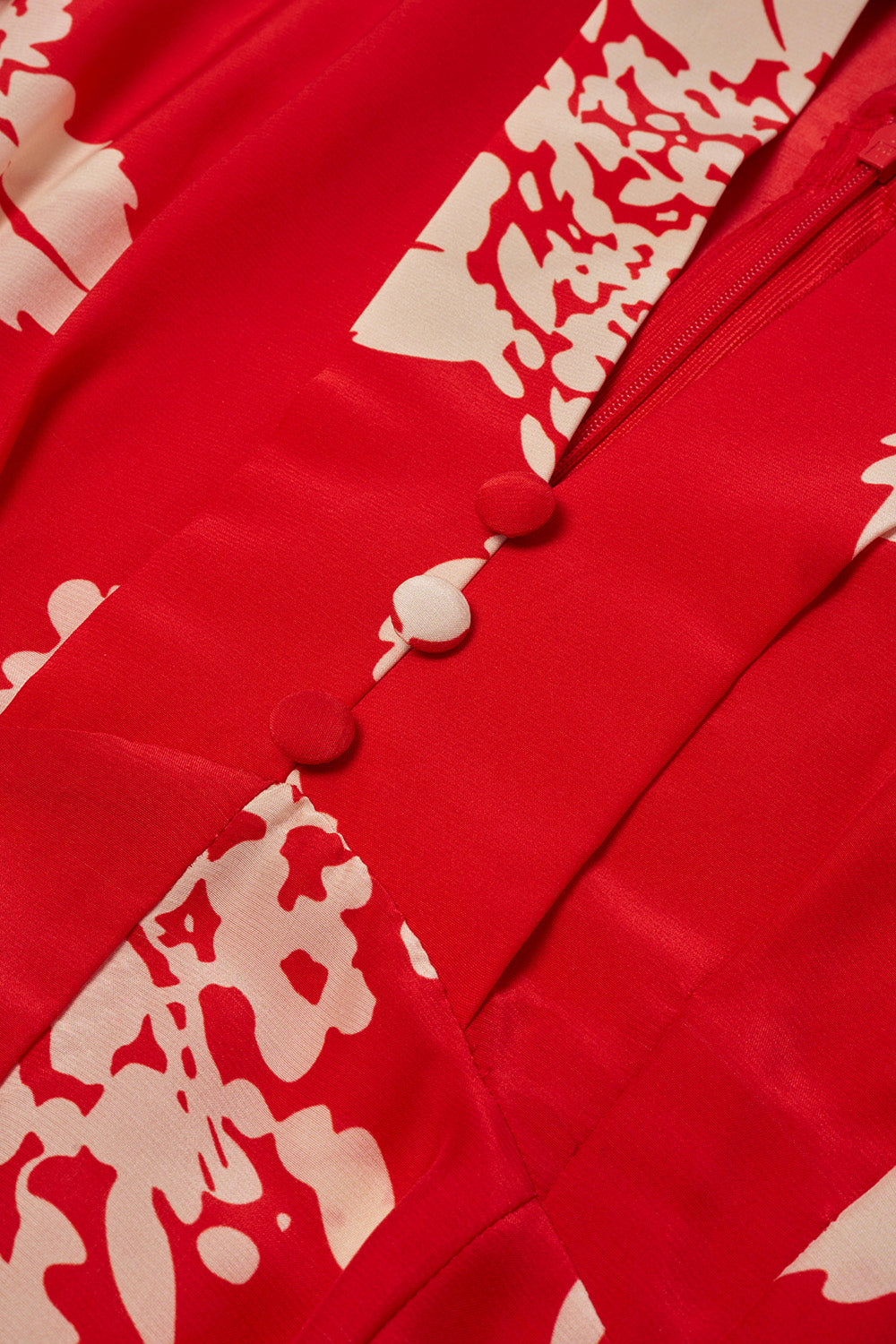 Mabel Jumpsuit in red Hydrangea