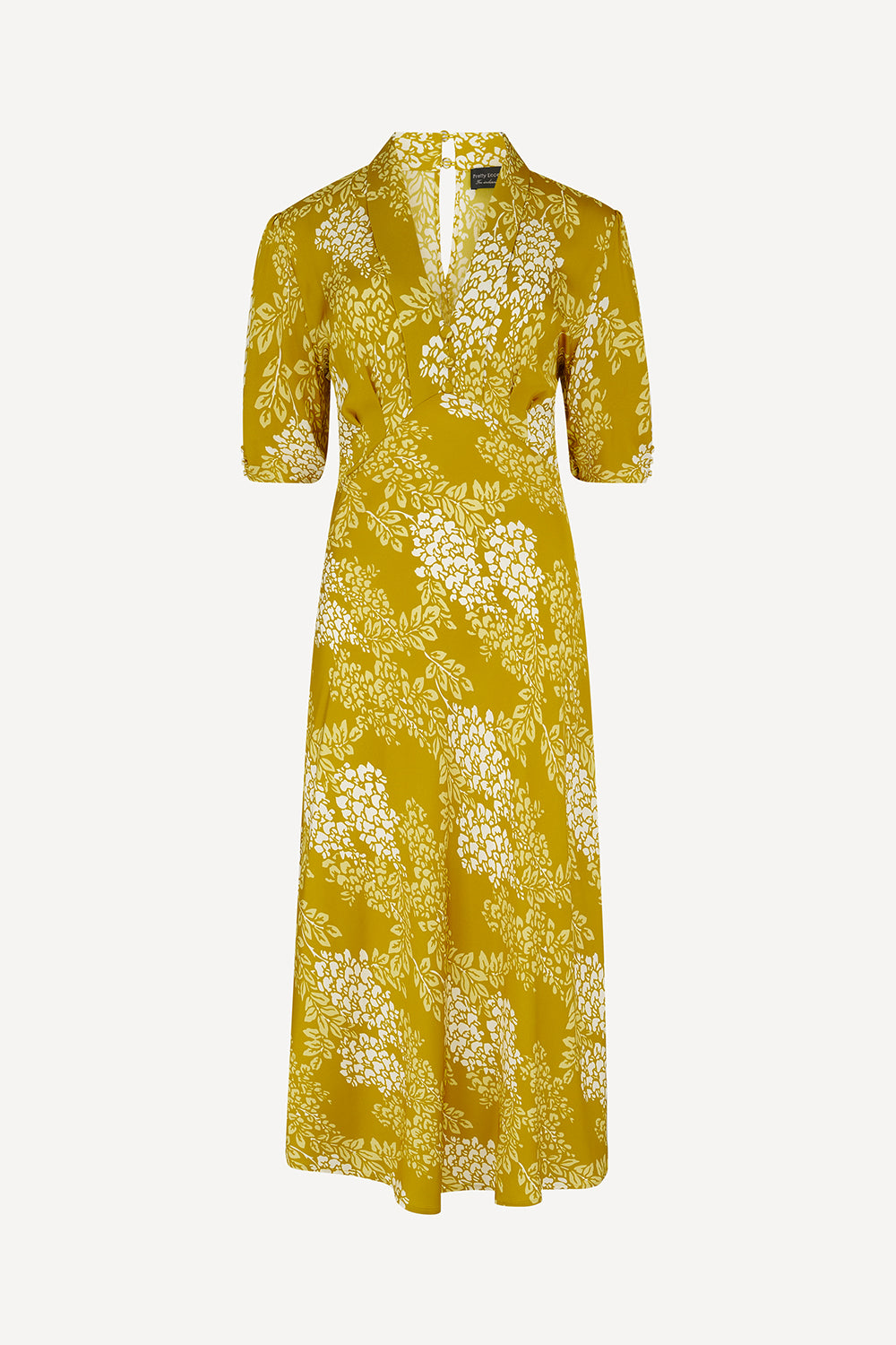 Gold Wisteria print Sadie dress