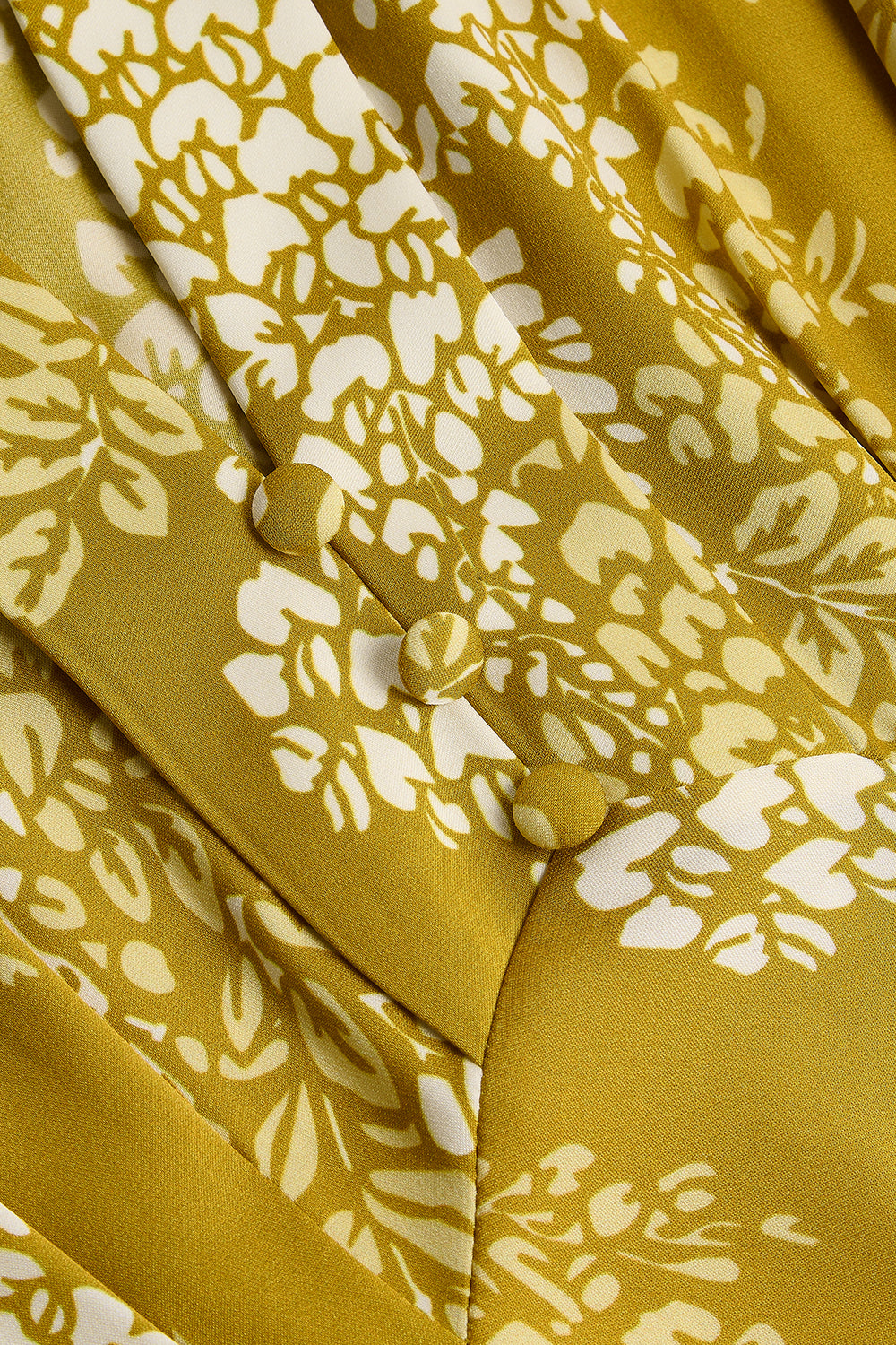 Gold Wisteria print Sadie dress