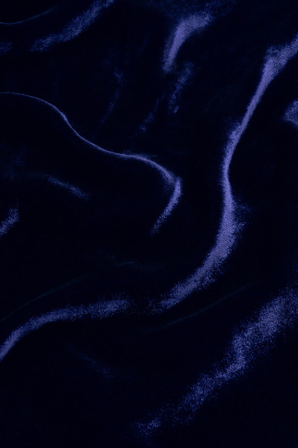 Gina petite midi dress in midnight silk velvet