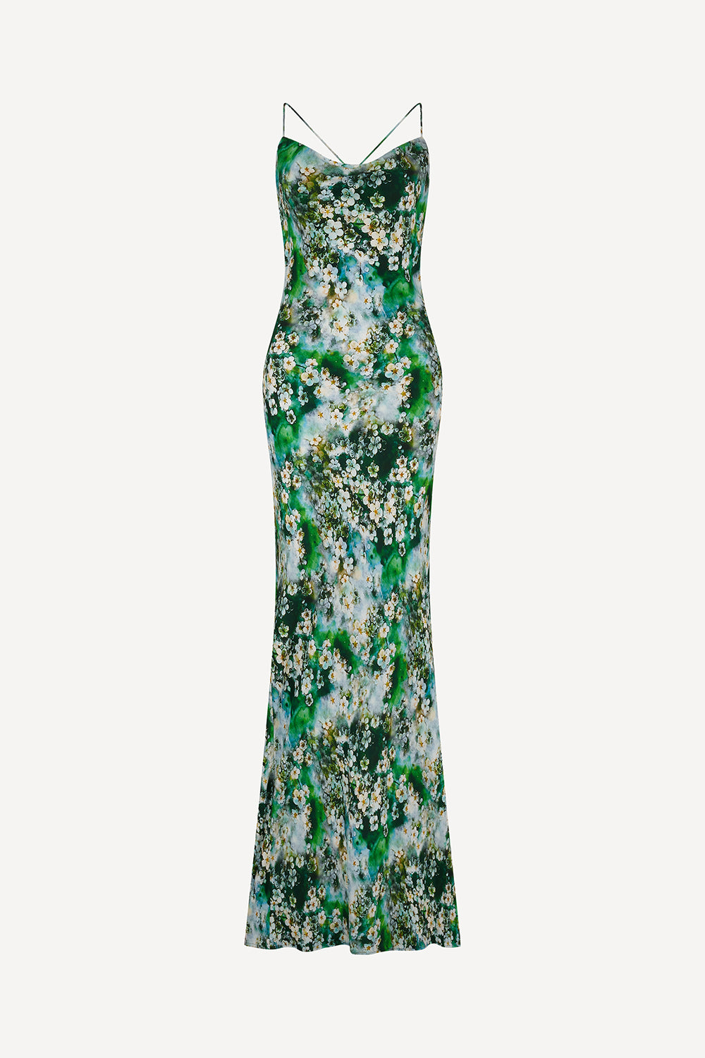 Watercolour Floral Siren Maxi Dress