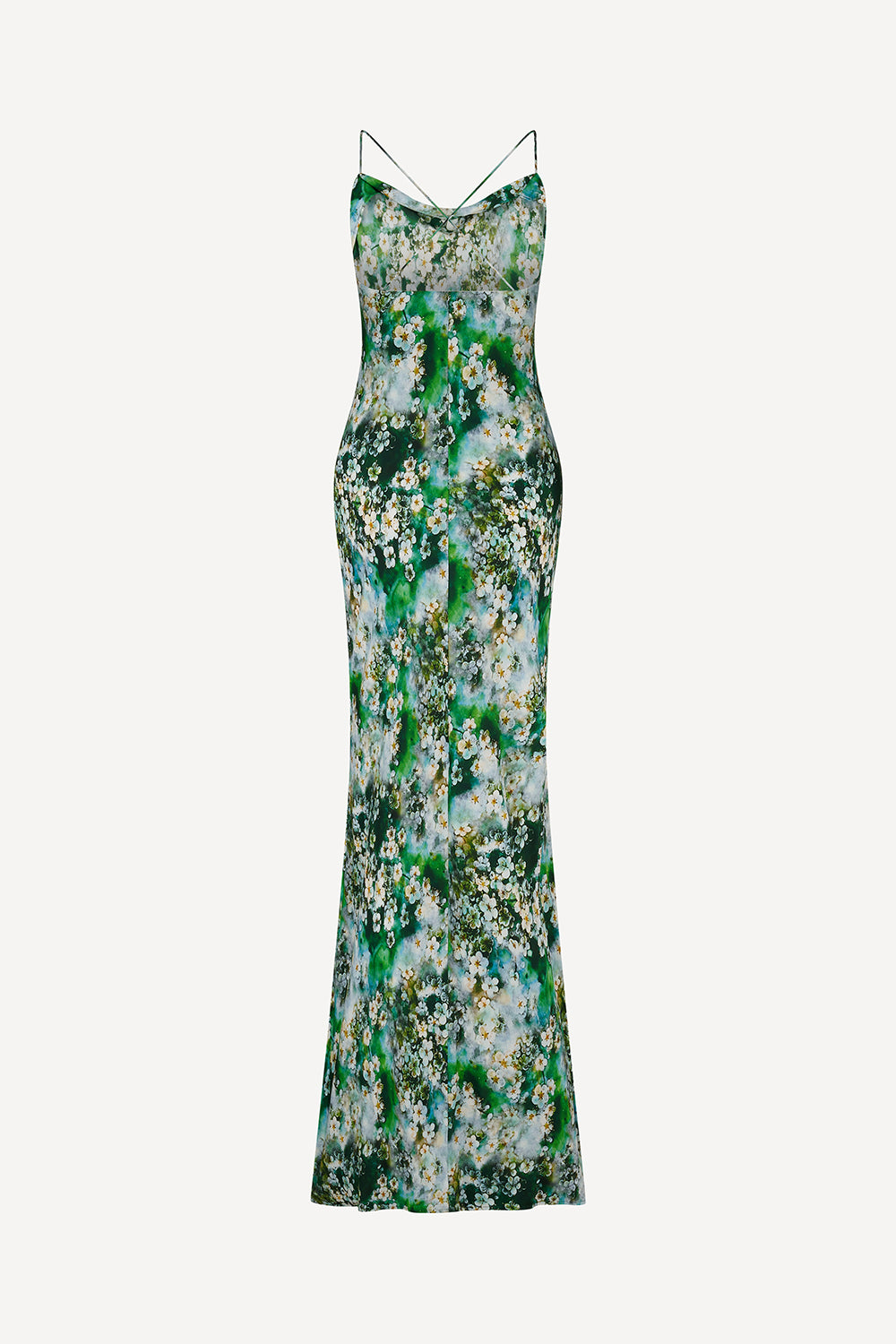 Watercolour Floral Siren Maxi Dress