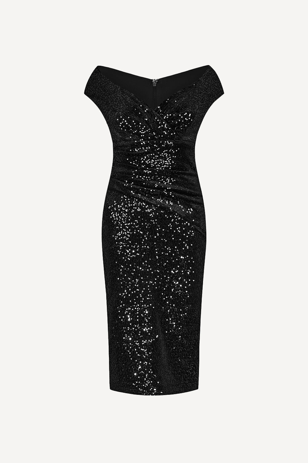 Femme sequin dress in jet