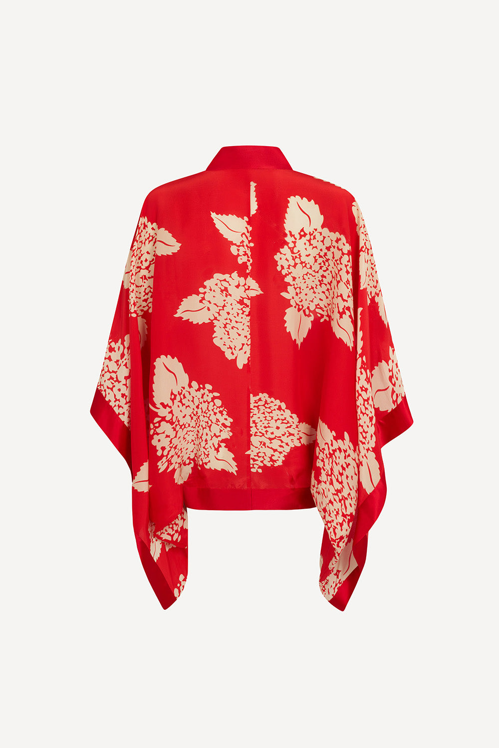 Kimono in red Hydrangea