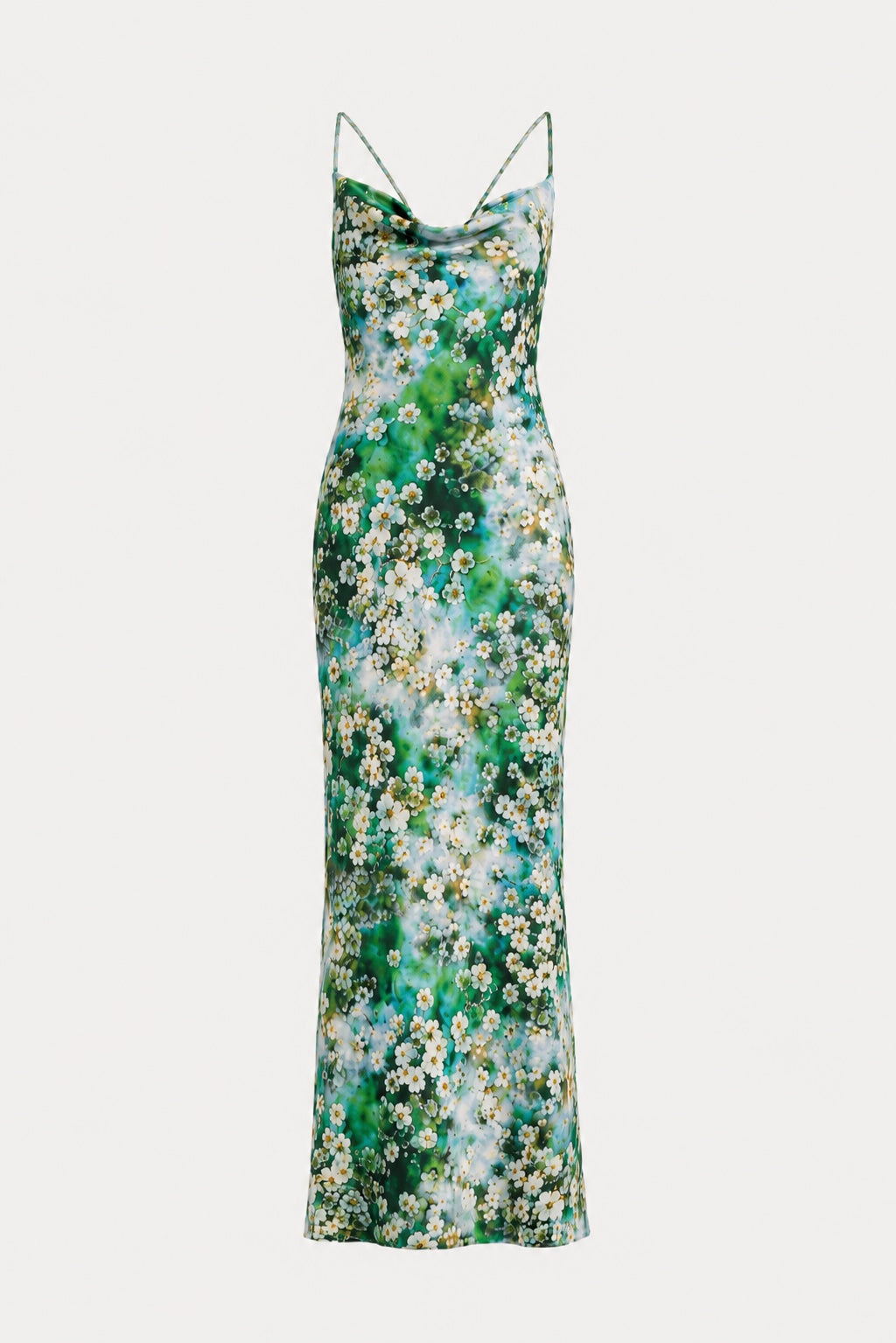 Siren maxi dress in Watercolour Floral