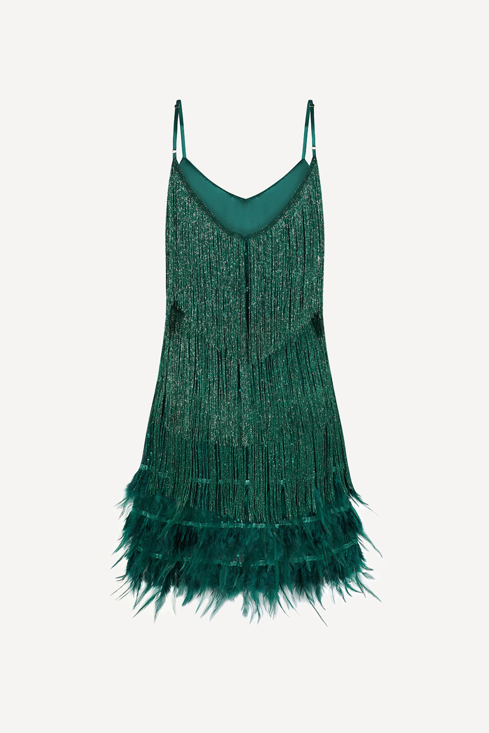 Hundred Watt tassel dress in green