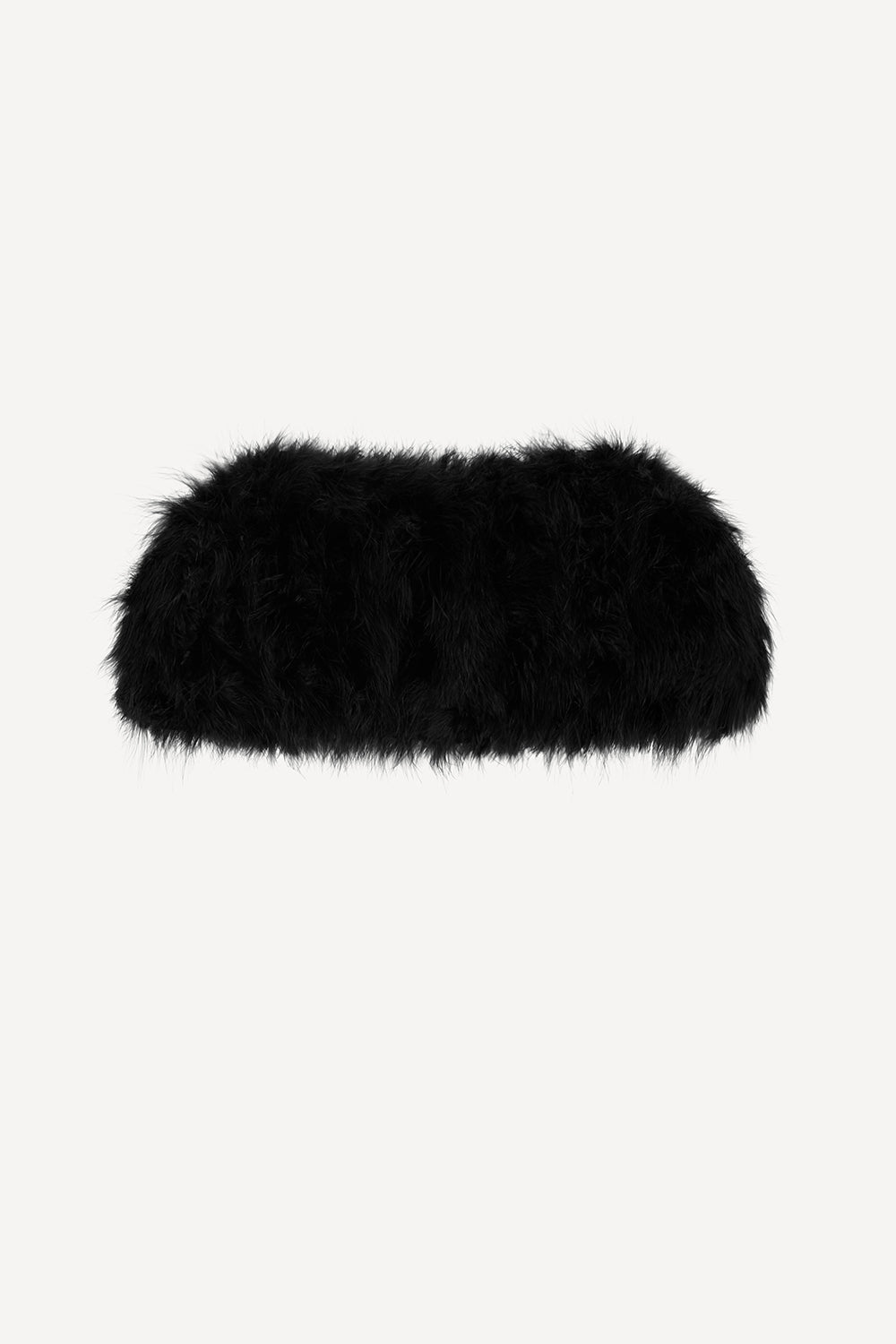 Feather bolero jacket in black