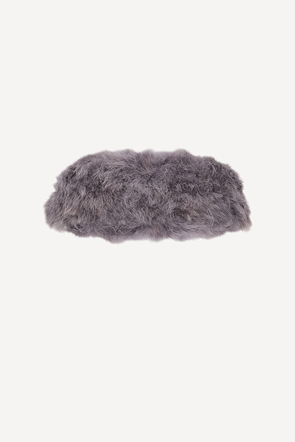 Feather bolero in silver grey